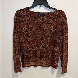 Paisley V-Neck Blouse